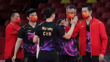 国乒四金三银完成东京之旅 刘国梁：中国一直强大